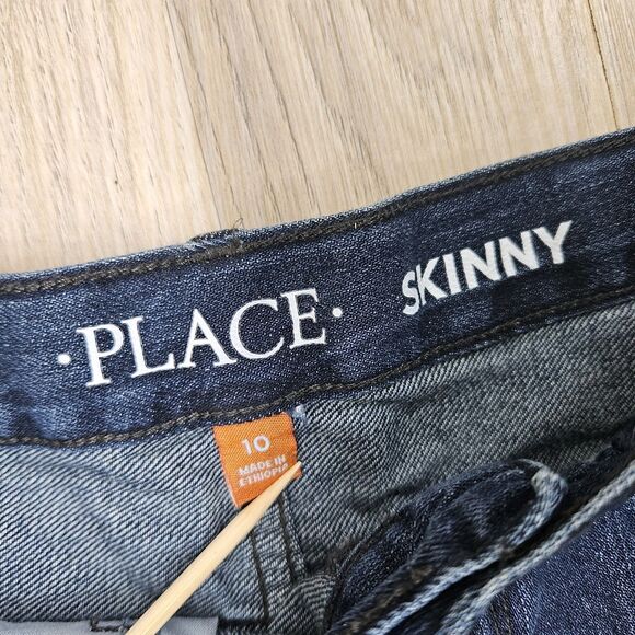 The Children's Place Boys Dark Wash Jeans Size 10 Skinny - Picture 3 of 9